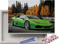 Lamborghini Huracan - samochód sportowy - Malowanie po numerach