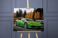 Lamborghini Huracan - samochód sportowy - Malowanie po numerach
