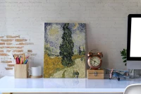 Droga z cyprysem i gwiazdą - Vincent van Gogh - Malowanie po numerach