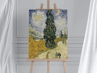 Droga z cyprysem i gwiazdą - Vincent van Gogh - Malowanie po numerach