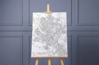 Wazon z irysami na żółtym tle - Van Gogh - Malowanie po numerach