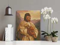 Jezus z owieczką - Malowanie po numerach