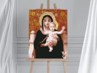 Madonna w liliach (William Adolphe Bouguereau) - Malowanie po numerach