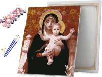 Madonna w liliach (William Adolphe Bouguereau) - Malowanie po numerach