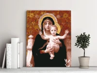 Madonna w liliach (William Adolphe Bouguereau) - Malowanie po numerach