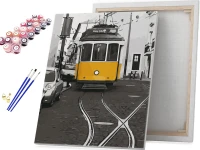 Żółty tramwaj - Malowanie po numerach