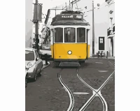 Żółty tramwaj - Malowanie po numerach