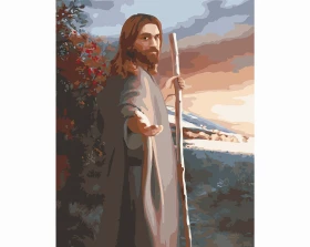 Jezus Chrystus w drodze - Malowanie po numerach