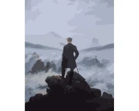 Wędrowiec nad morzem  mgły - Caspar Friedrich - Malowanie po numerach 