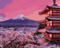 Góra Fudżi - Japonia - Malowanie po numerach 