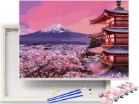 Góra Fudżi - Japonia - Malowanie po numerach 