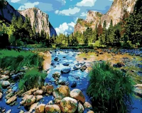 Park Yosemite USA - Malowanie po numerach