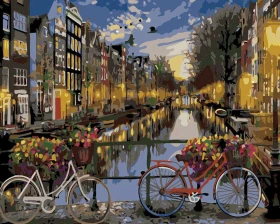 Ulicami Amsterdamu - Malowanie po numerach