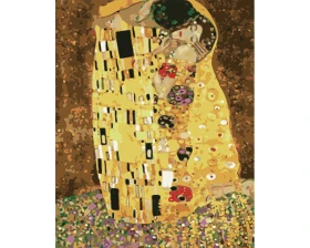 Pocałunek - Gustav Klimt -  Malowanie po numerach