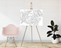 Trzy słoneczniki - Malowanie po numerach