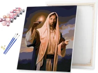 Jezus z lampą oliwną - Malowanie po numerach