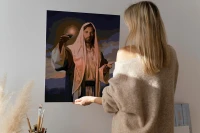 Jezus z lampą oliwną - Malowanie po numerach