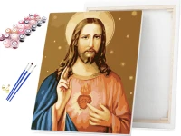 Jezus Chrystus - Serce Jezusa - Malowanie po numerach