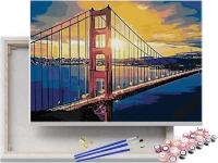 Most Golden Gate w San Francisco - Malowanie po numerach