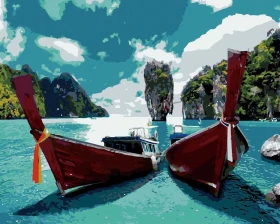 Zatoka Phang Nga w Tajlandii - Malowanie po numerach