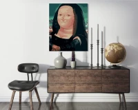 Gruba Mona Lisa - karykatura - Malowanie po numerach