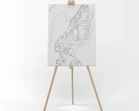 Abstrakcyjny portret kobiety - Malowanie po numerach