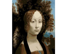 Portret Ginevry - Leonardo da Vinci - Malowanie po numerach
