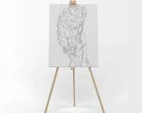 Kobieta anioł - Portret - Malowanie po numerach