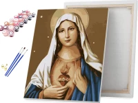 Niepokalane Serce Maryi Matki Bożej - Malowanie po numerach