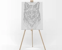 Tajemniczy portret lisa - Malowanie po numerach