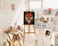 Tajemniczy portret lisa - Malowanie po numerach
