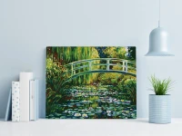 Most nad stawem z liliami wodnymi - Claude Monet - Malowanie po numerach