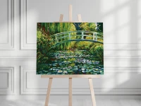 Most nad stawem z liliami wodnymi - Claude Monet - Malowanie po numerach