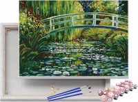 Most nad stawem z liliami wodnymi - Claude Monet - Malowanie po numerach