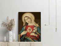 Niepokalane Serce Maryi - Malowanie po numerach