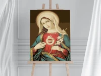Niepokalane Serce Maryi - Malowanie po numerach