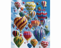 Balonowa fiesta - Malowanie po numerach