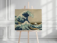 Wielka fala w Kanagawie -  Hokusai Katsushika - Malowanie po numerach