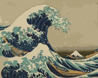 Wielka fala w Kanagawie -  Hokusai Katsushika - Malowanie po numerach