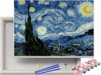 Gwiaździsta noc -  Vincent van Gogh - Malowanie po numerach