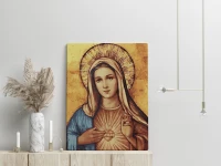 Ikona Niepokalane Serce Maryi - Malowanie po numerach