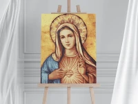 Ikona Niepokalane Serce Maryi - Malowanie po numerach