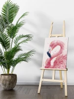 Pastelowy flaming - Malowanie po numerach